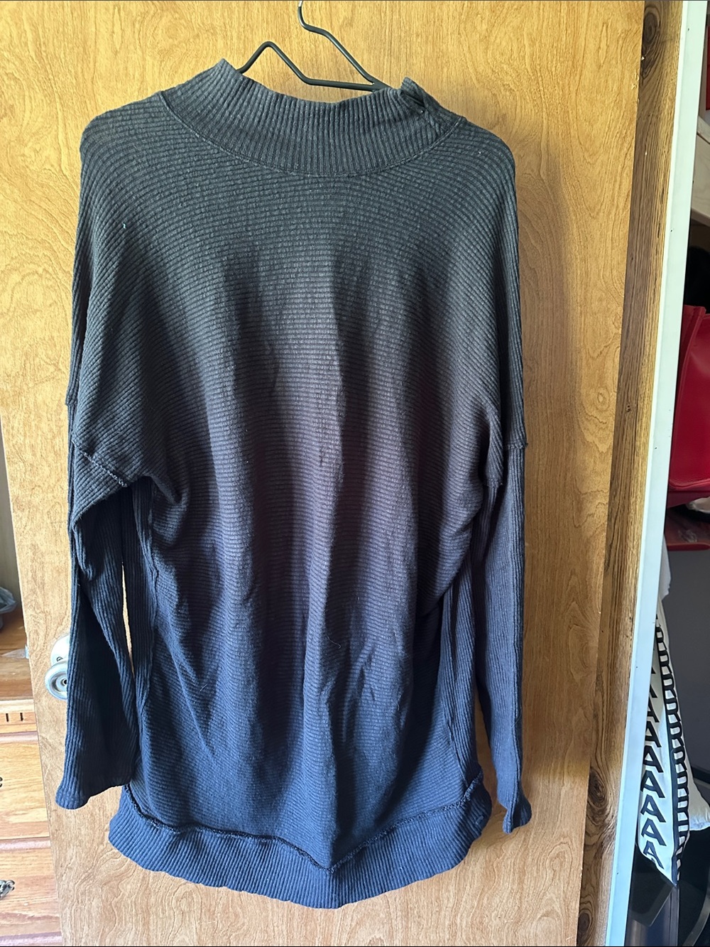 We The Free Black Ribbed Turtleneck Sweater or could even be mini dress